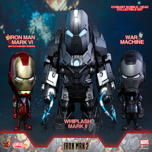 (입고) 마크(Mark) 6 배틀 데미지드 버전(Battle Damaged ver.), 워머신(War Machine) &amp; 위플래쉬(Whiplash) 마크(Mark) 2 코스베이비(Cosbaby(S)) 보블 헤드(Bobble-Head) Series / 아이언맨(Iron Man) 2